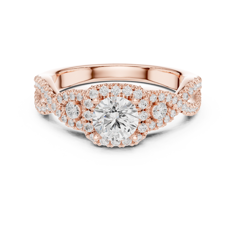 Ladies Ring LR-0223@7 - Rose Gold - Image