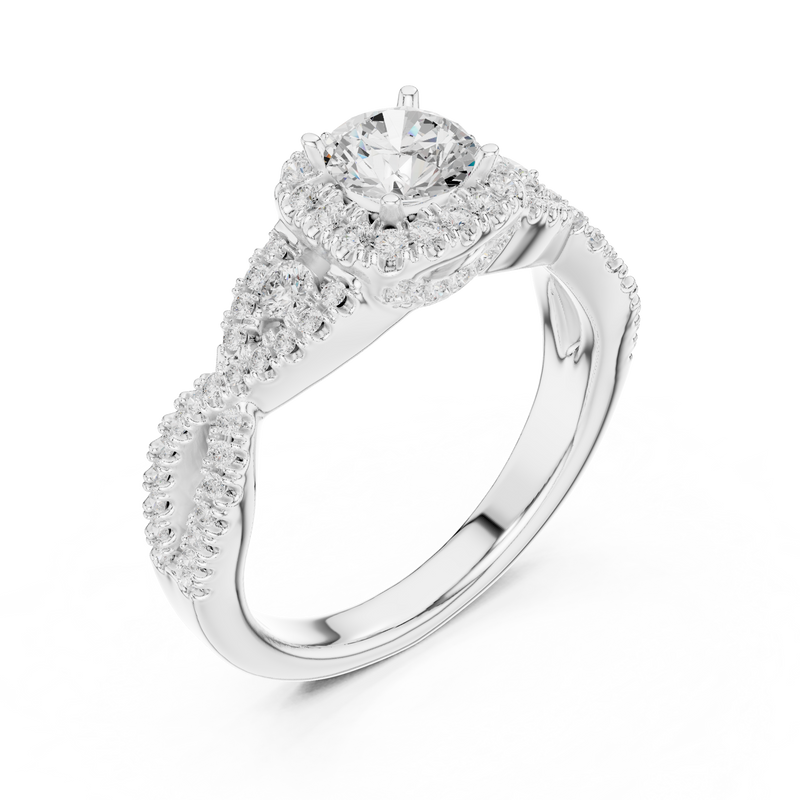 Ladies Ring LR-0223@7 - White Gold - Image
