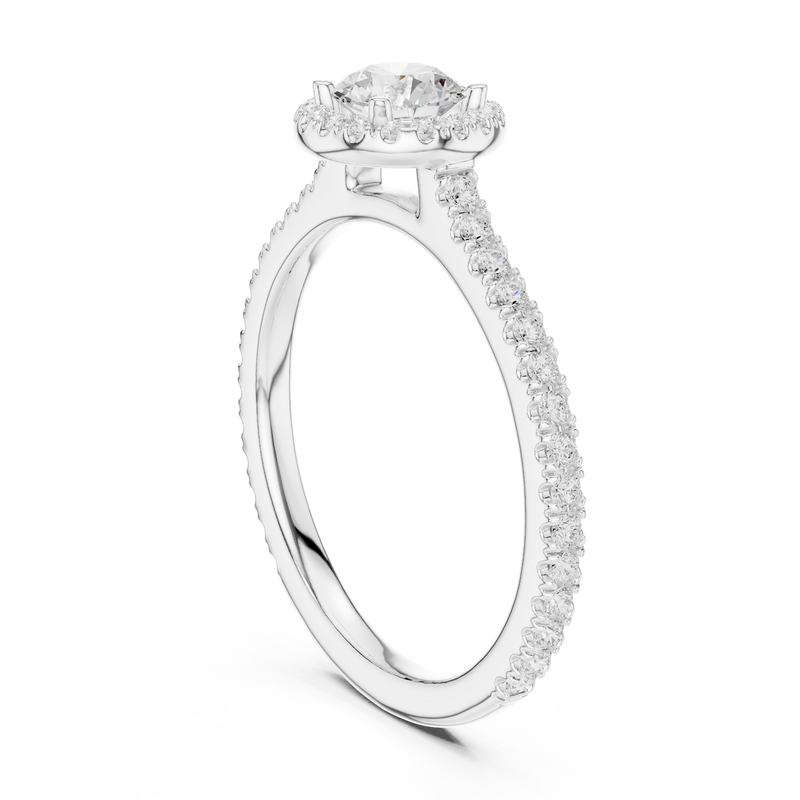 Ladies Ring LR-0224@7 - White Gold - Image