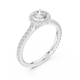 Ladies Ring LR-0224@7 - White Gold - Image