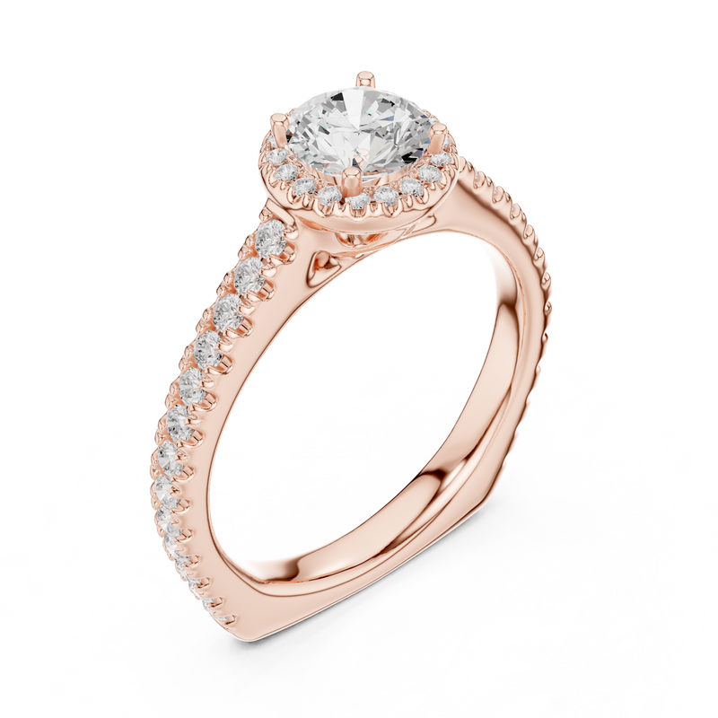 Ladies Ring LR-0225@7 - Rose Gold - Image
