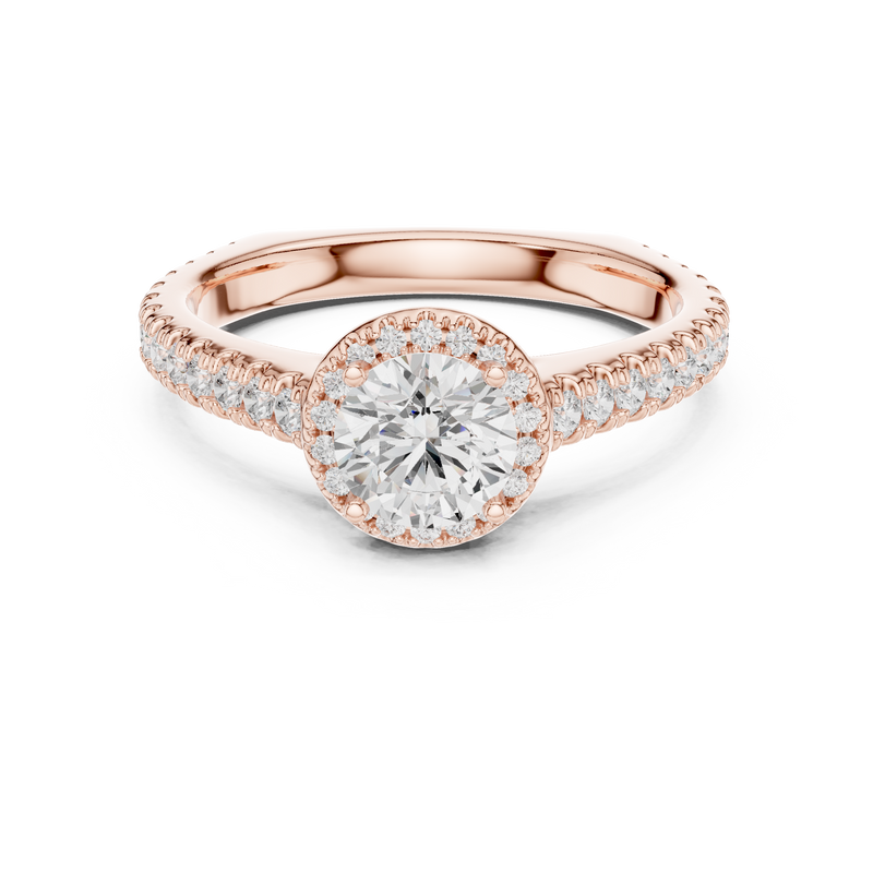 Ladies Ring LR-0225@7 - Rose Gold - Image