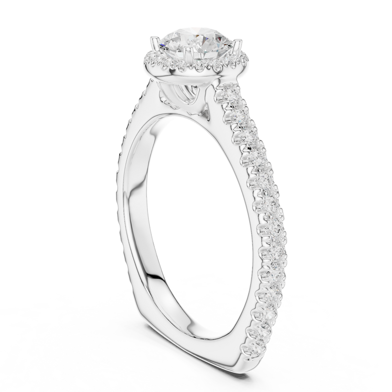 Ladies Ring LR-0225@7 - White Gold - Image