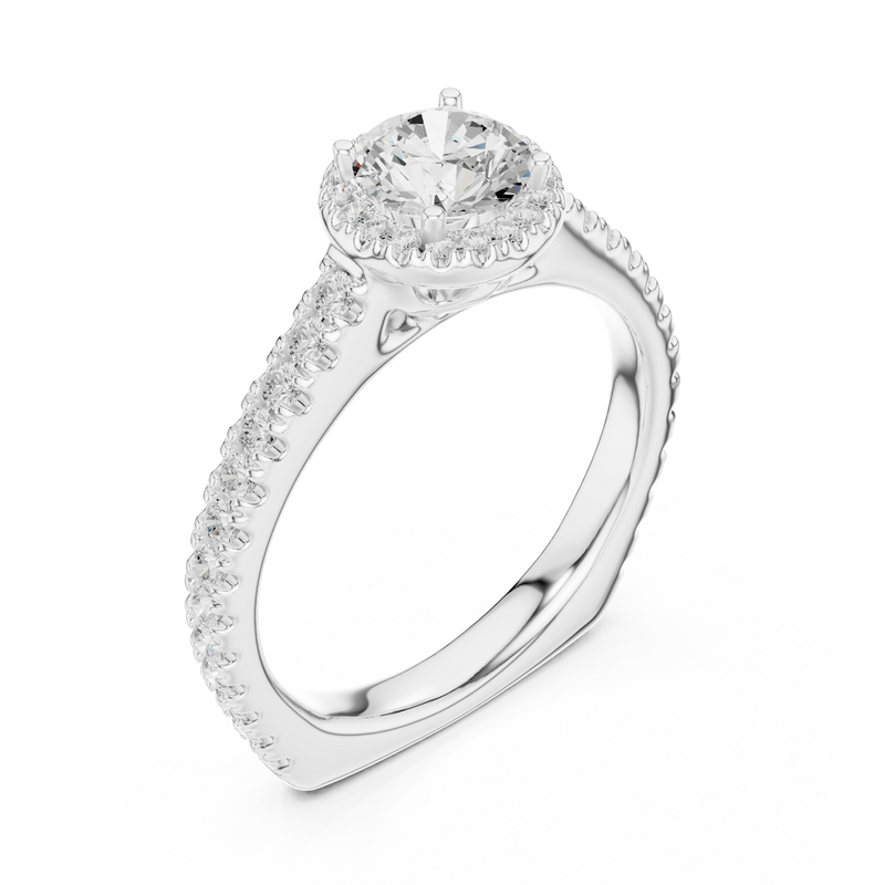 Ladies Ring LR-0225@7 - White Gold - Image