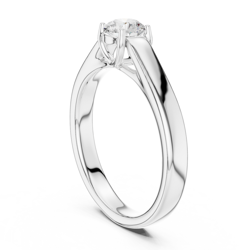 Ladies Ring LR-0229@7 - White Gold - Image