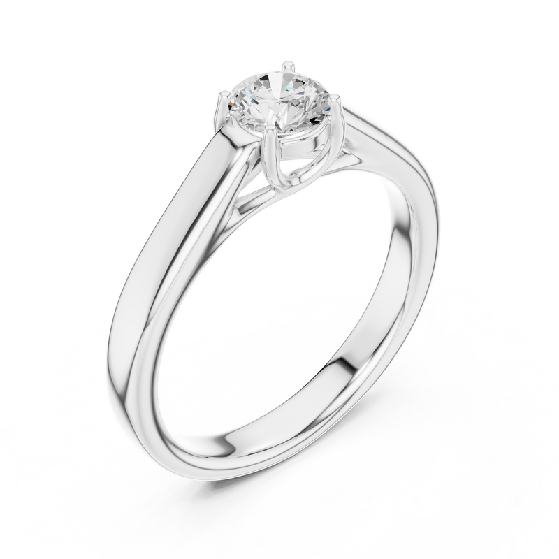 Ladies Ring LR-0229@7 - White Gold - Image