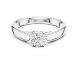 Ladies Ring LR-0229@7 - White Gold - Image