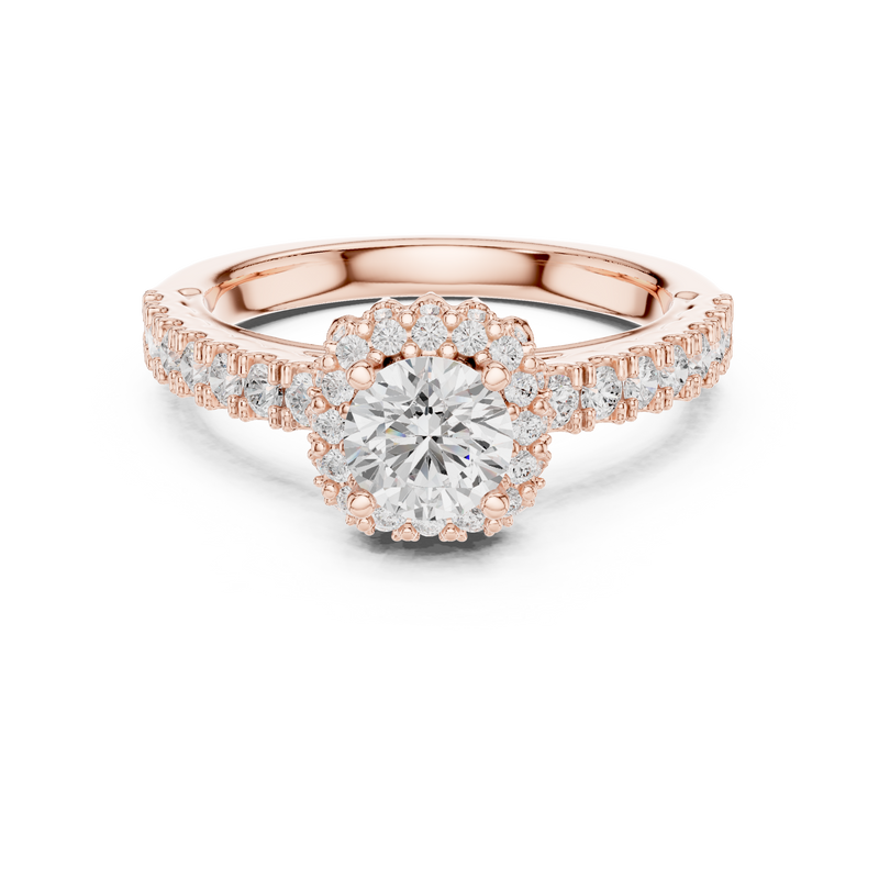 Ladies Ring LR-0230@7 - Rose Gold - Image