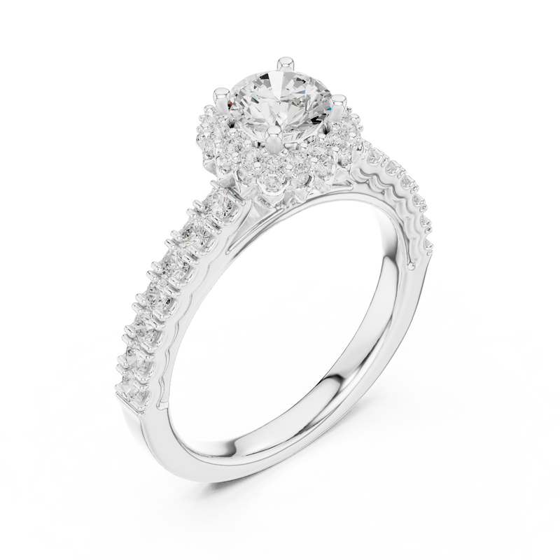 Ladies Ring LR-0230@7 - White Gold - Image