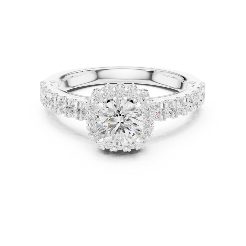 Ladies Ring LR-0230@7 - White Gold - Image