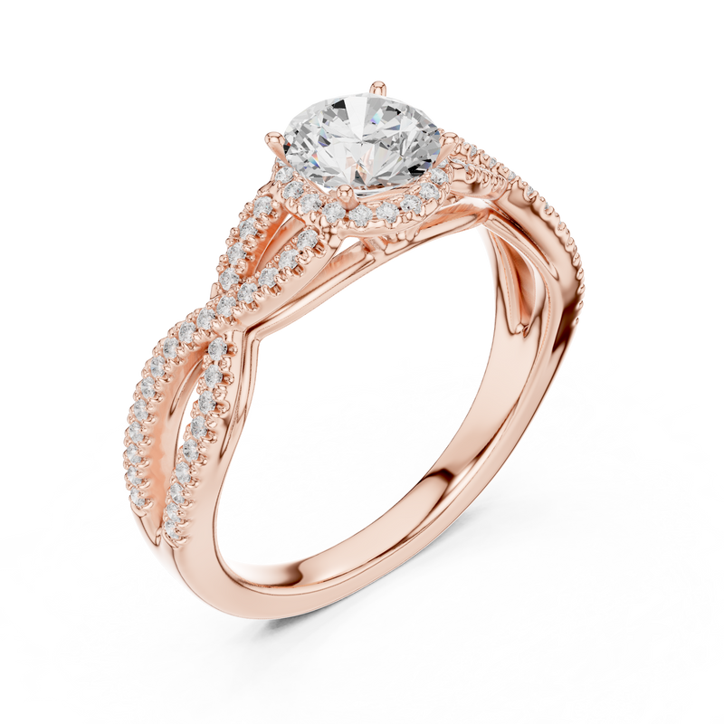Ladies Ring LR-0232@7 - Rose Gold - Image
