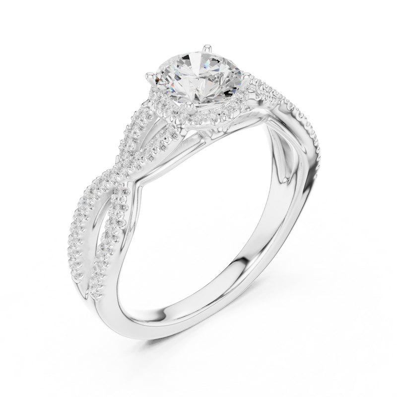 Ladies Ring LR-0232@7 - White Gold - Image