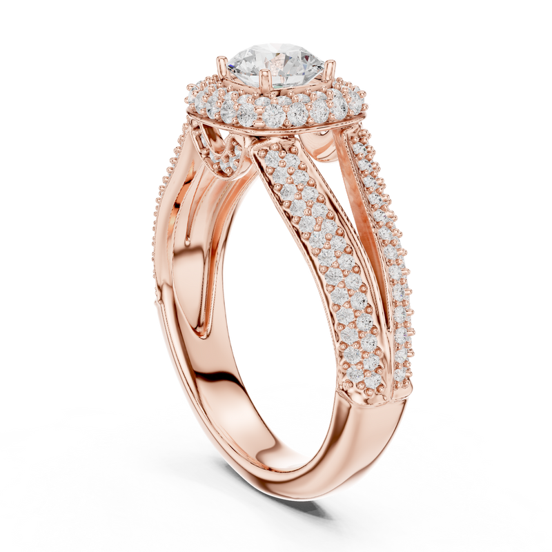 Ladies Ring LR-0233@7 - Rose Gold - Image