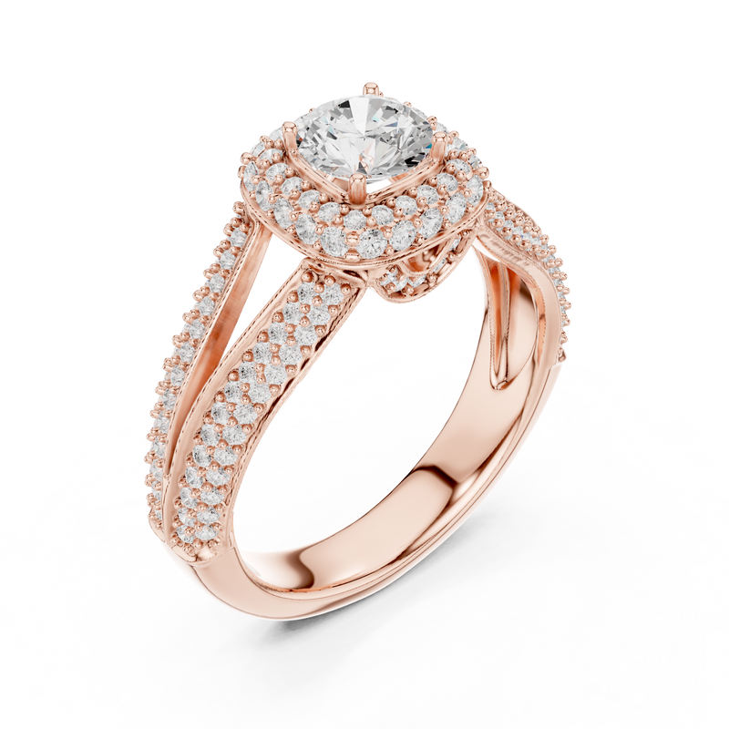 Ladies Ring LR-0233@7 - Rose Gold - Image