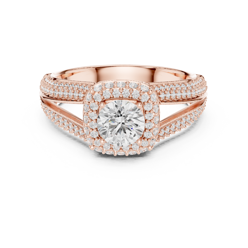 Ladies Ring LR-0233@7 - Rose Gold - Image