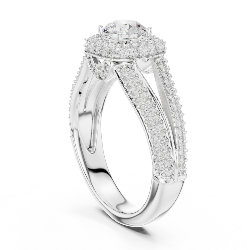 Ladies Ring LR-0233@7 - White Gold - Image