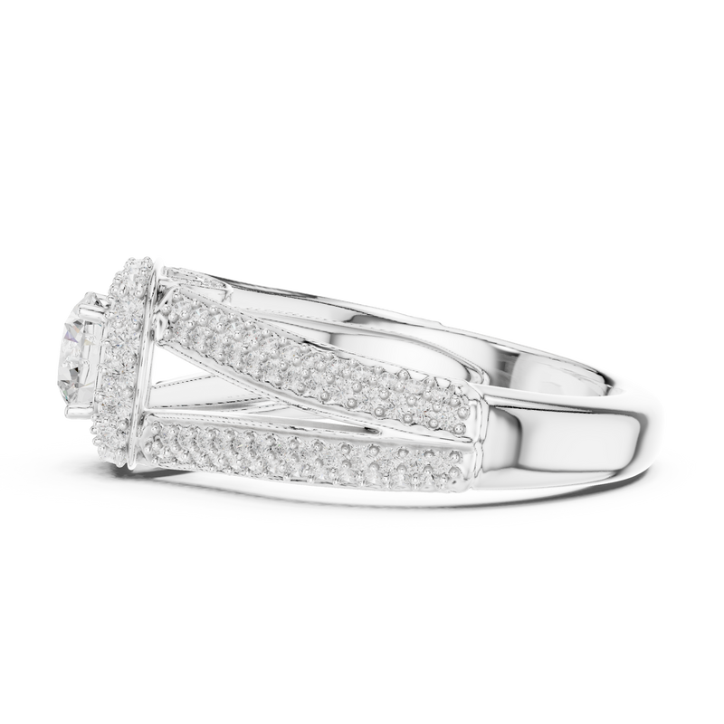 Ladies Ring LR-0233@7 - White Gold - Image