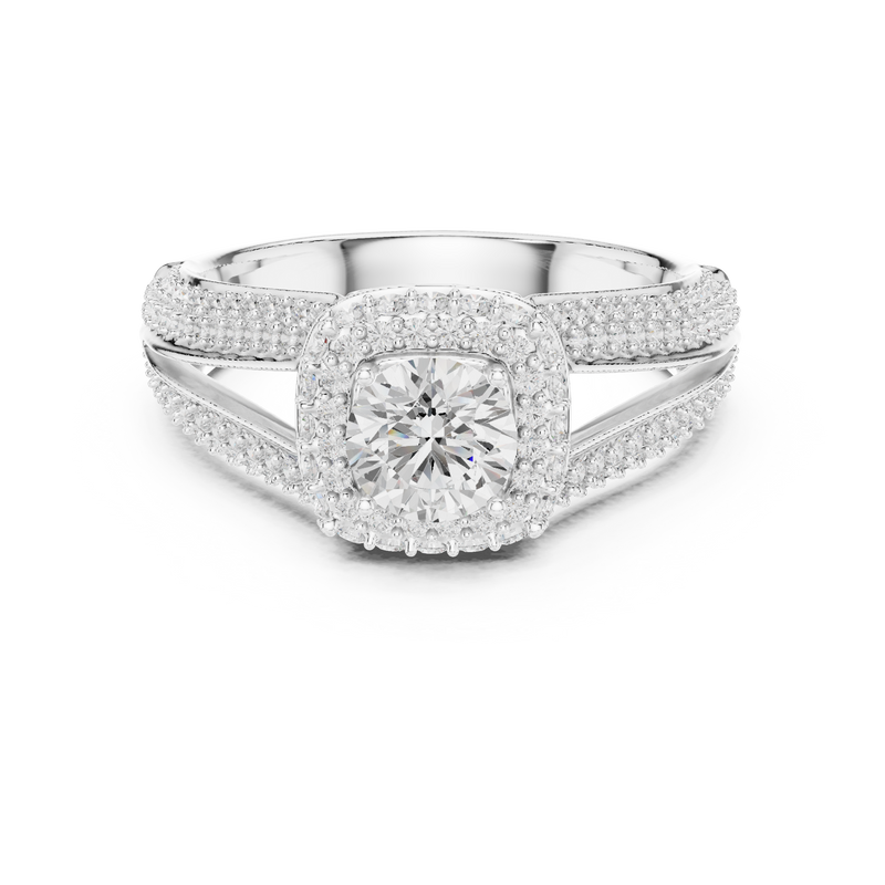 Ladies Ring LR-0233@7 - White Gold - Image