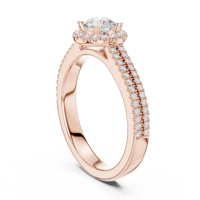 Ladies Ring LR-0234@7 - Rose Gold - Image