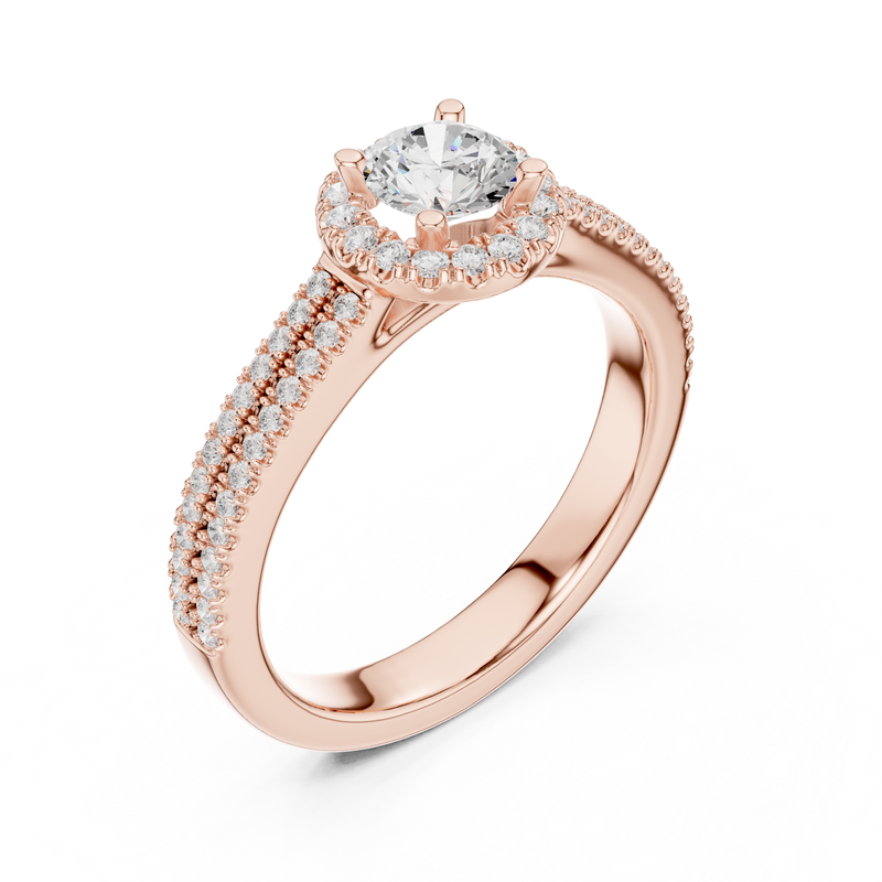Ladies Ring LR-0234@7 - Rose Gold - Image