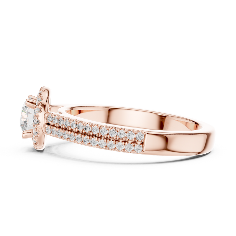 Ladies Ring LR-0234@7 - Rose Gold - Image