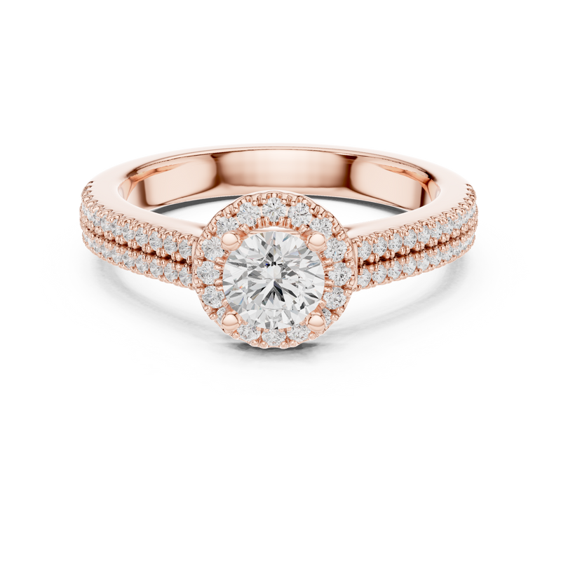 Ladies Ring LR-0234@7 - Rose Gold - Image