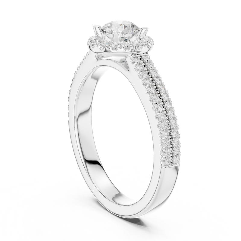 Ladies Ring LR-0234@7 - White Gold - Image