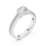 Ladies Ring LR-0234@7 - White Gold - Image