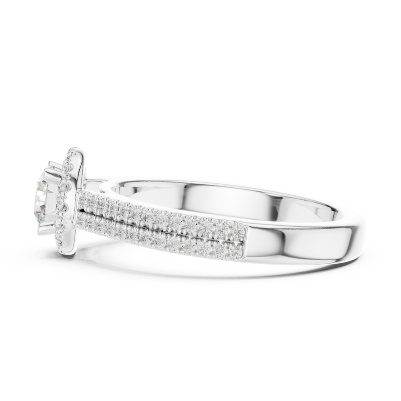 Ladies Ring LR-0234@7 - White Gold - Image