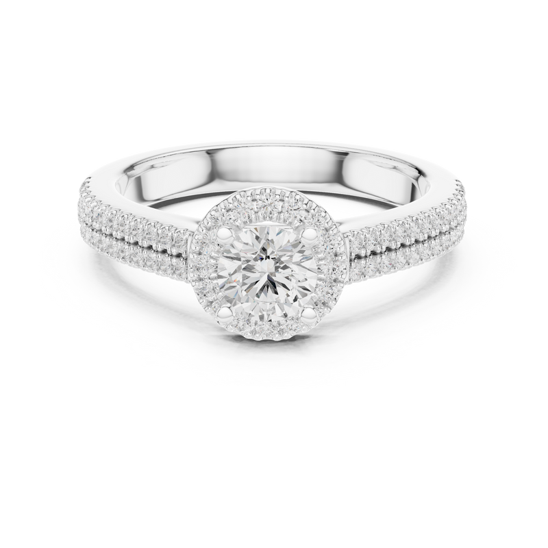 Ladies Ring LR-0234@7 - White Gold - Image