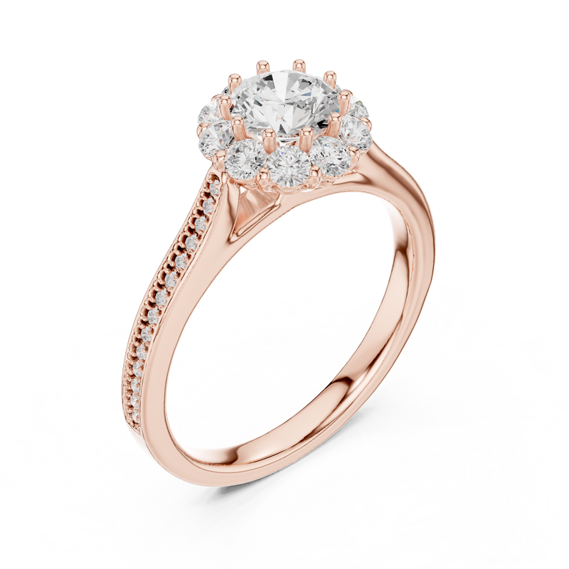 Ladies Ring LR-0237@7 - Rose Gold - Image