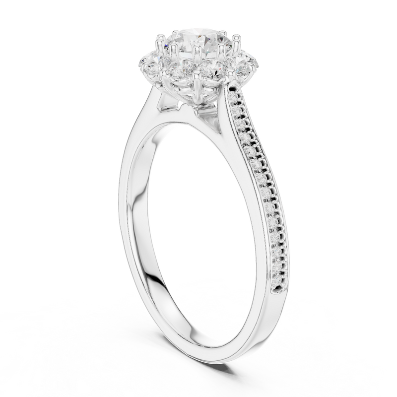 Ladies Ring LR-0237@7 - White Gold - Image