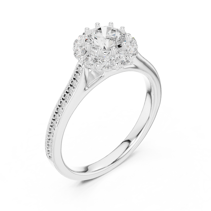 Ladies Ring LR-0237@7 - White Gold - Image