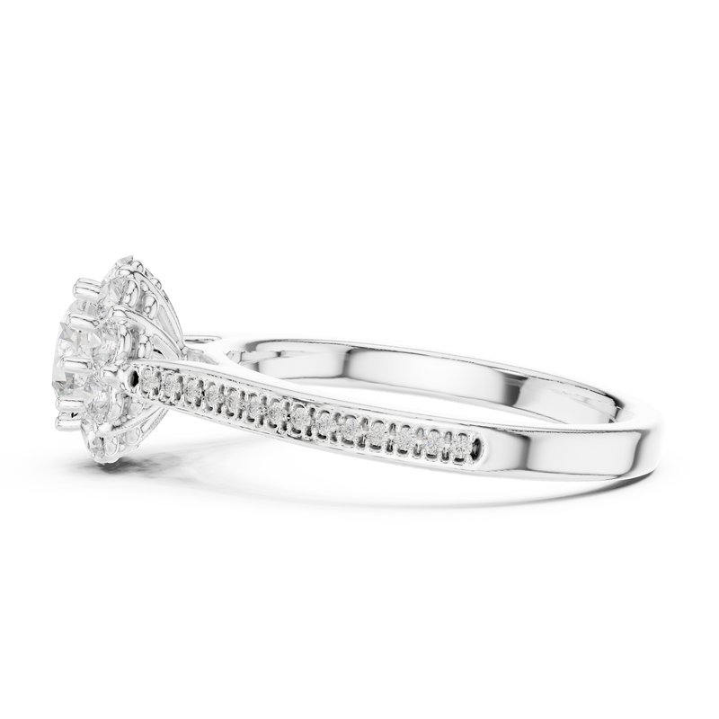 Ladies Ring LR-0237@7 - White Gold - Image