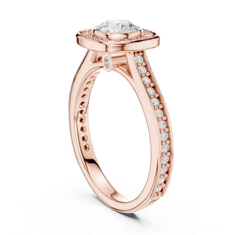 Ladies Ring LR-0240@7 - Rose Gold - Image