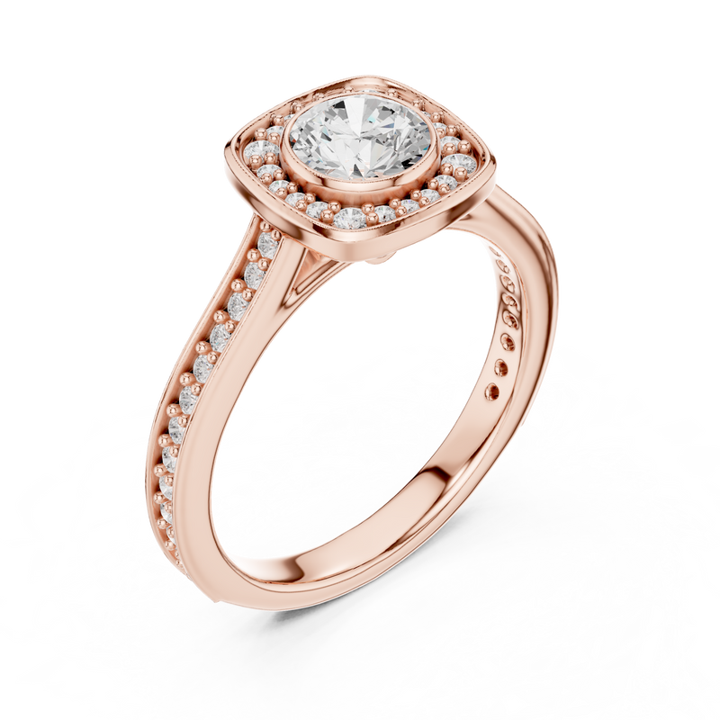 Ladies Ring LR-0240@7 - Rose Gold - Image