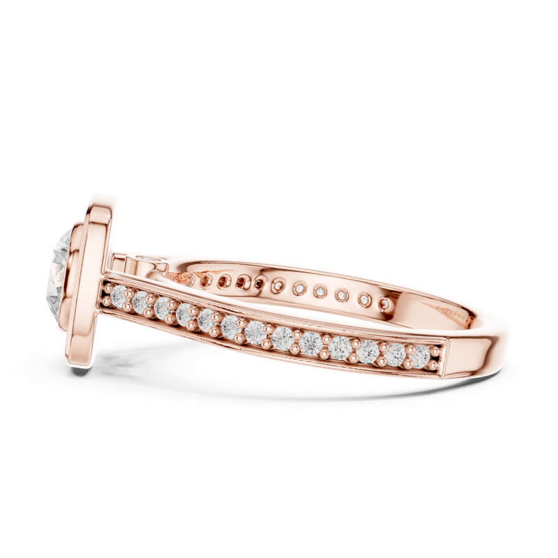 Ladies Ring LR-0240@7 - Rose Gold - Image