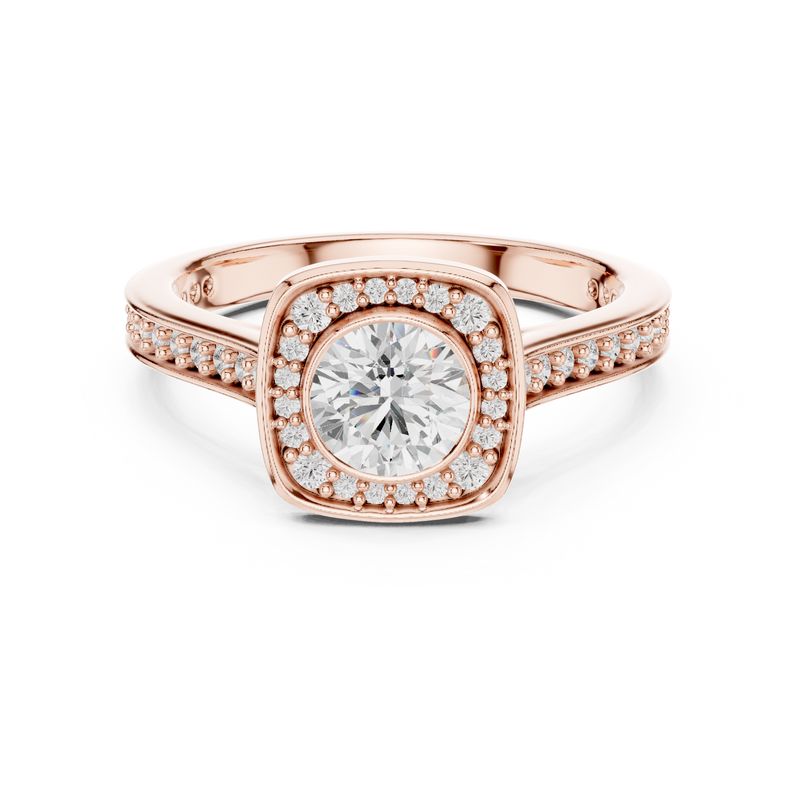 Ladies Ring LR-0240@7 - Rose Gold - Image