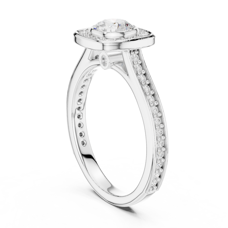 Ladies Ring LR-0240@7 - White Gold - Image