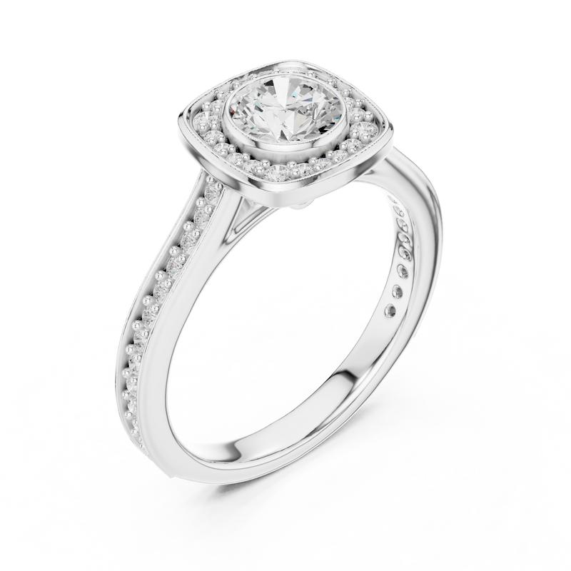 Ladies Ring LR-0240@7 - White Gold - Image