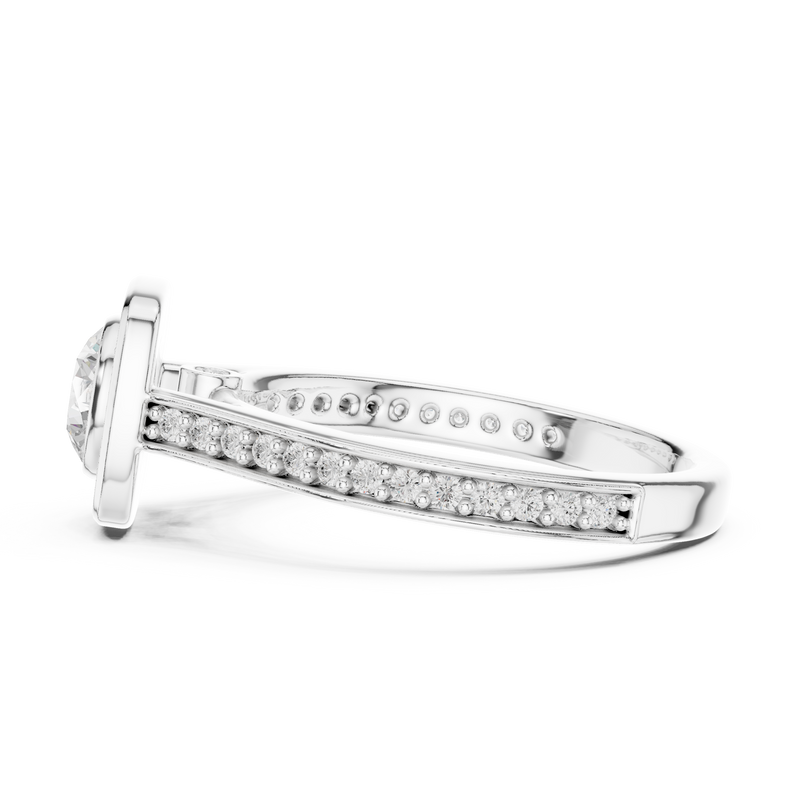 Ladies Ring LR-0240@7 - White Gold - Image