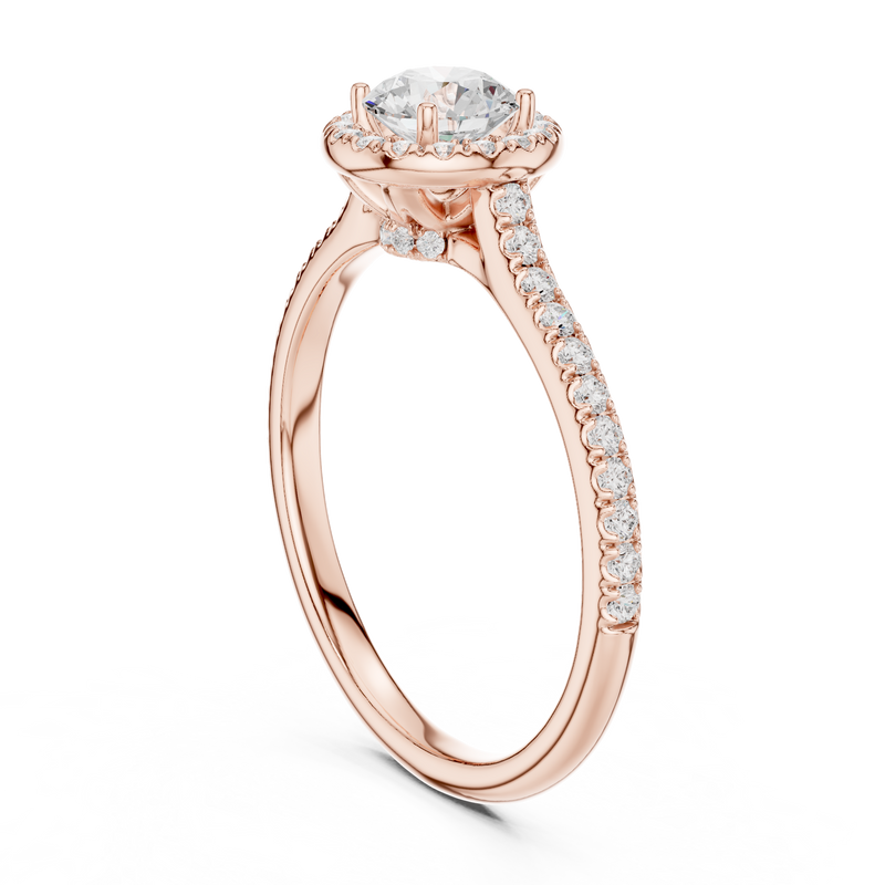 Ladies Ring LR-0242@7 - Rose Gold - Image