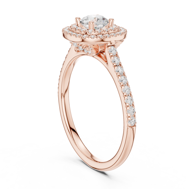 Ladies Ring LR-0243@7 - Rose Gold - Image