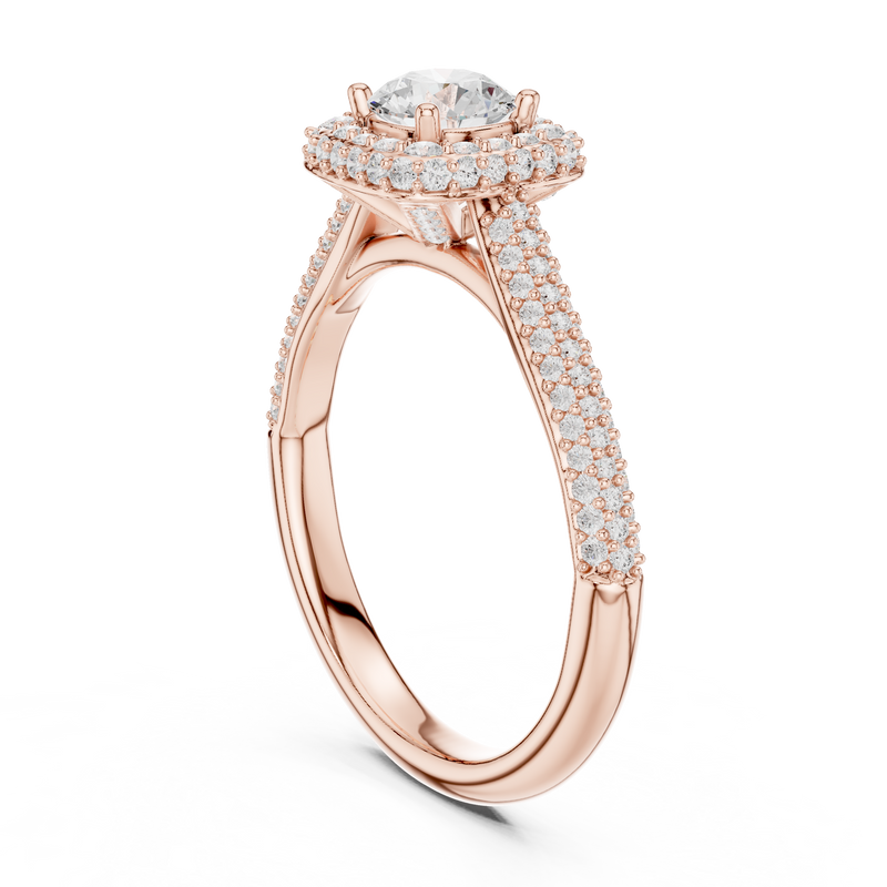 Ladies Ring LR-0244@7 - Rose Gold - Image