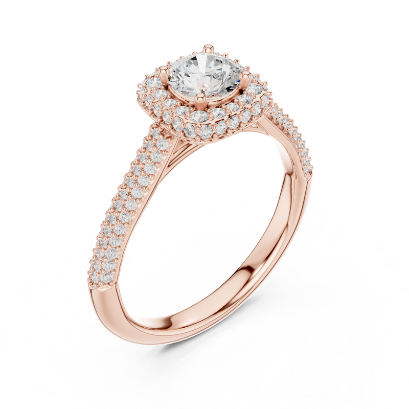 Ladies Ring LR-0244@7 - Rose Gold - Image