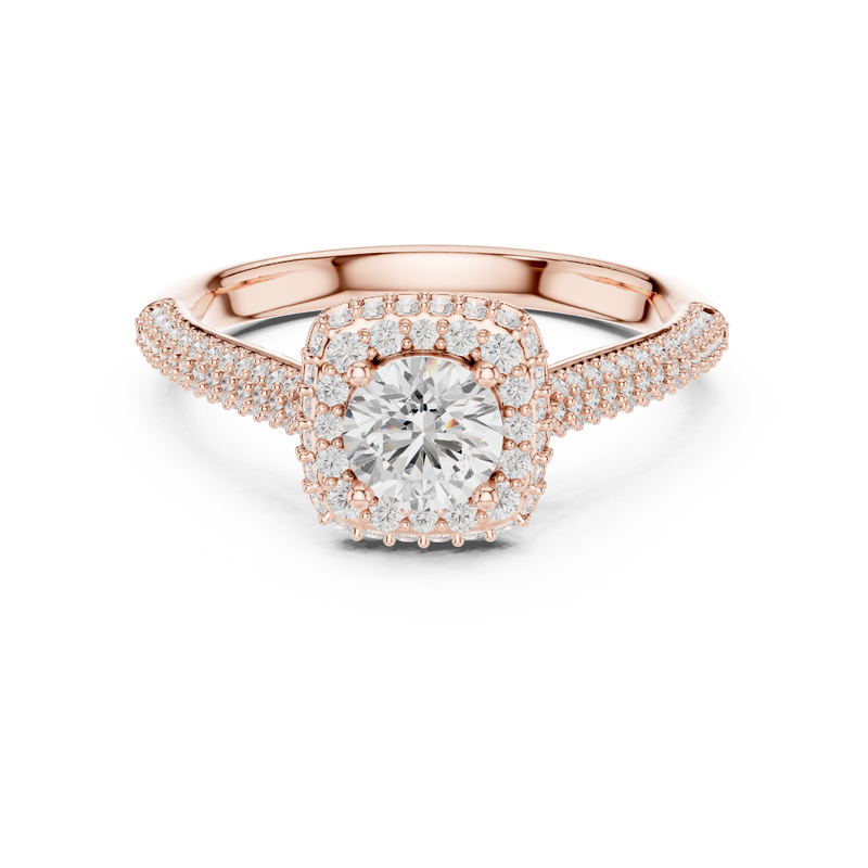 Ladies Ring LR-0244@7 - Rose Gold - Image