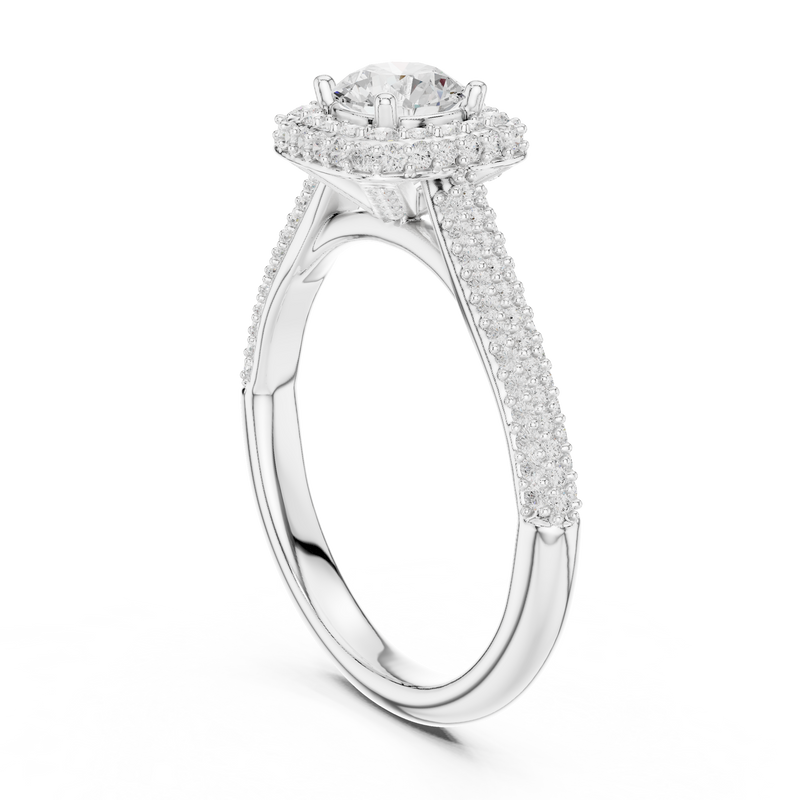 Ladies Ring LR-0244@7 - White Gold - Image