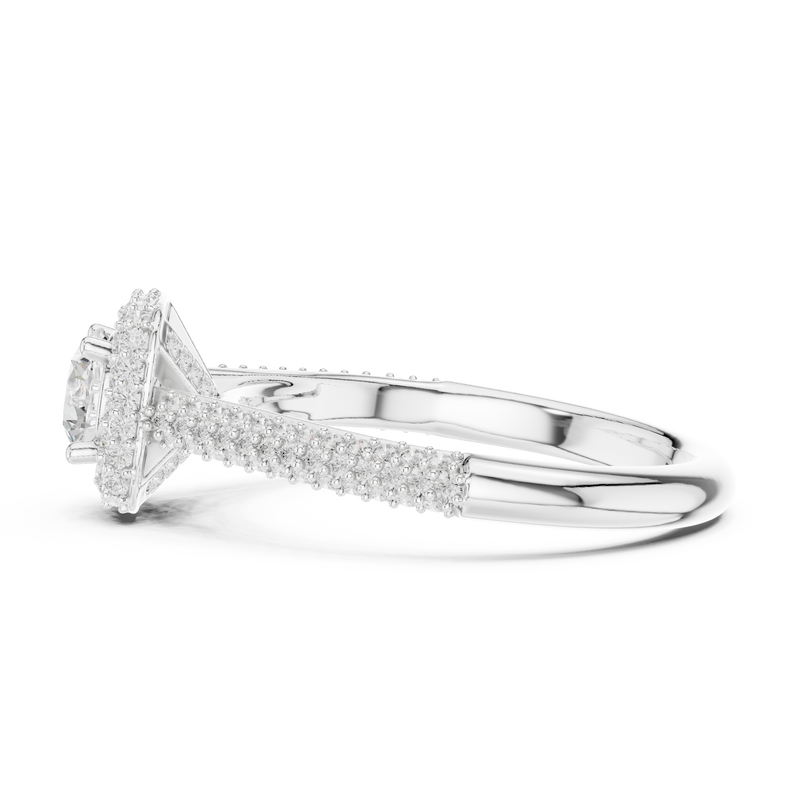 Ladies Ring LR-0244@7 - White Gold - Image