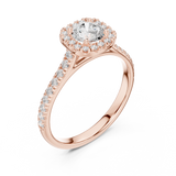 Ladies Ring LR-0245@7 - Rose Gold - Image