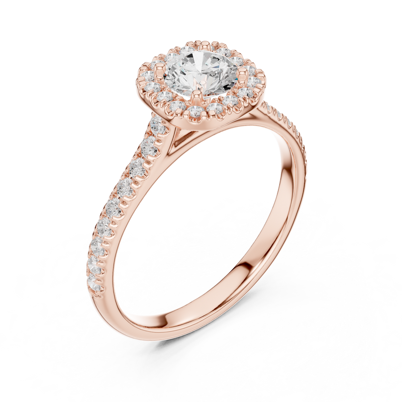 Ladies Ring LR-0245@7 - Rose Gold - Image
